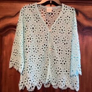 Lace Cover Up Jacket size Small